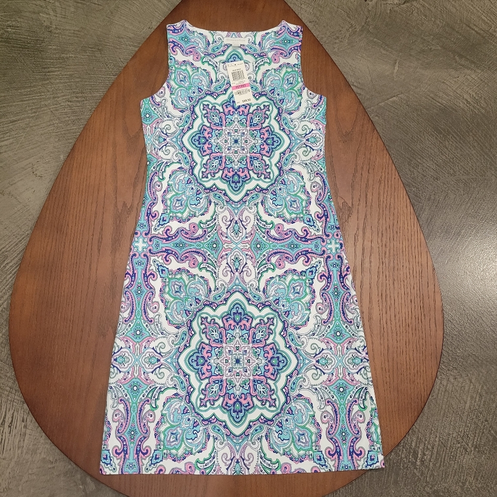Charter Club Pink Dress "palm beach" petite